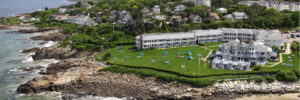 Aerial View of The Beachmere Inn, One of the Best Inns in Ogunquit Maine.